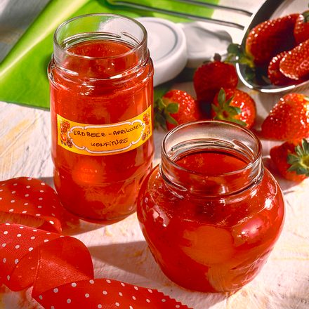Erdbeer-Aprikosen-Konfitüre Rezept