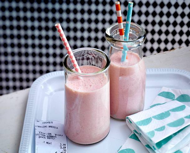 Erdbeer-Bananen-Smoothie Rezept Erdbeer-Bananen-Smoothie Rezept