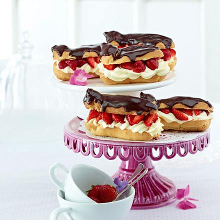 Erdbeer-Eclairs Rezept Erdbeer-Eclairs Rezept