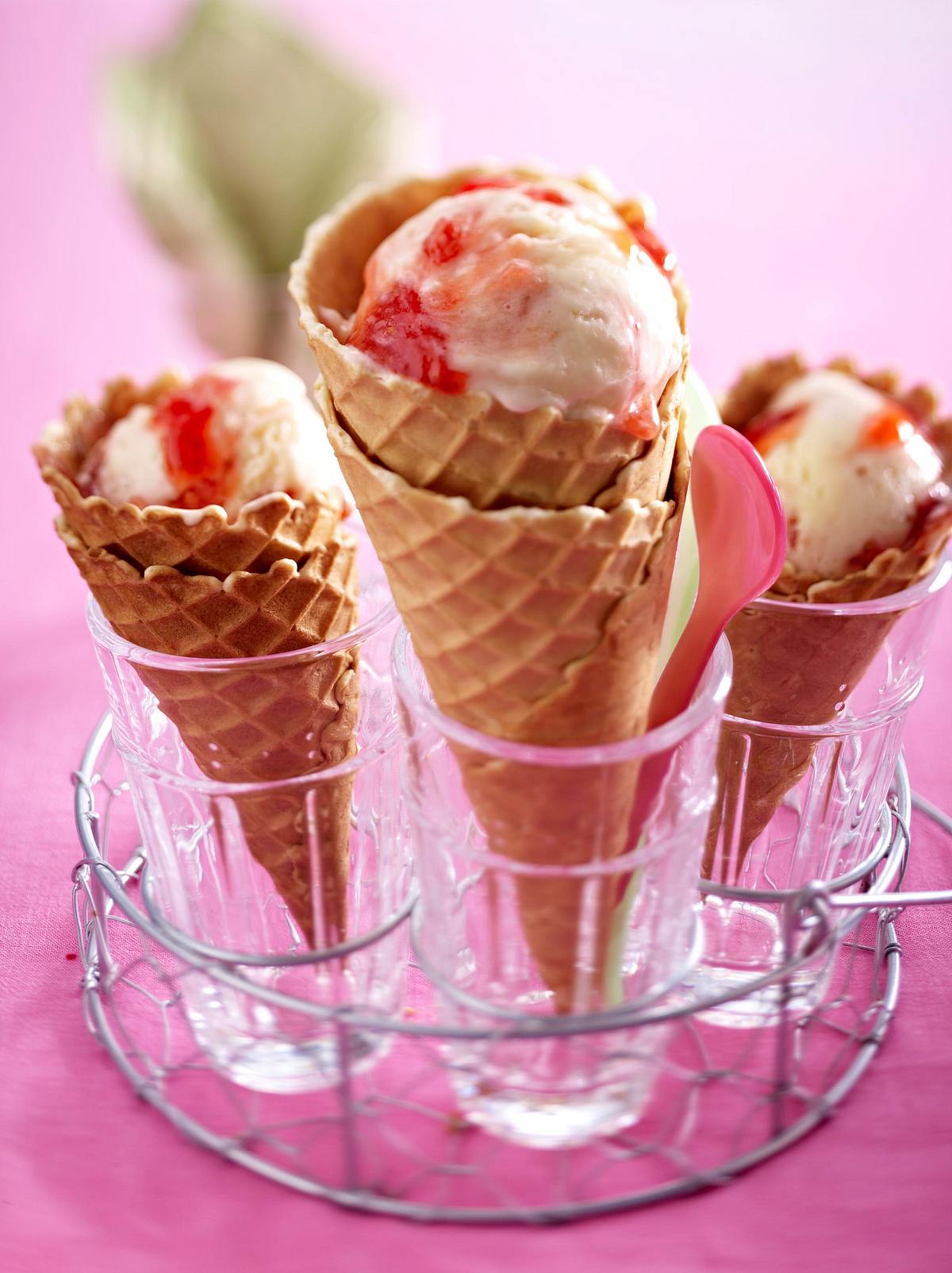 Erdbeer-Eis Rezept