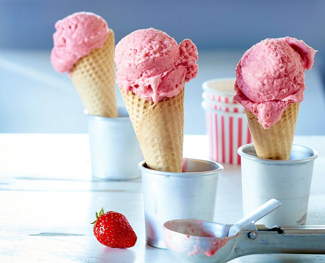 Erdbeer-Eis Rezept