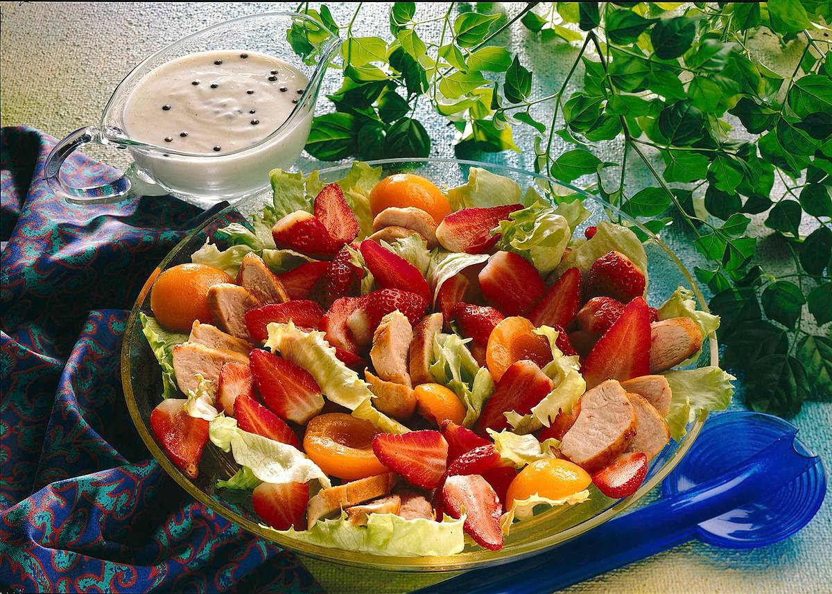 Erdbeer-Hähnchensalat Rezept