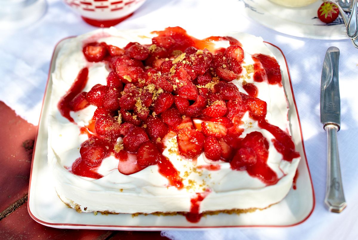 Erdbeer-Käsekuchen Rezept