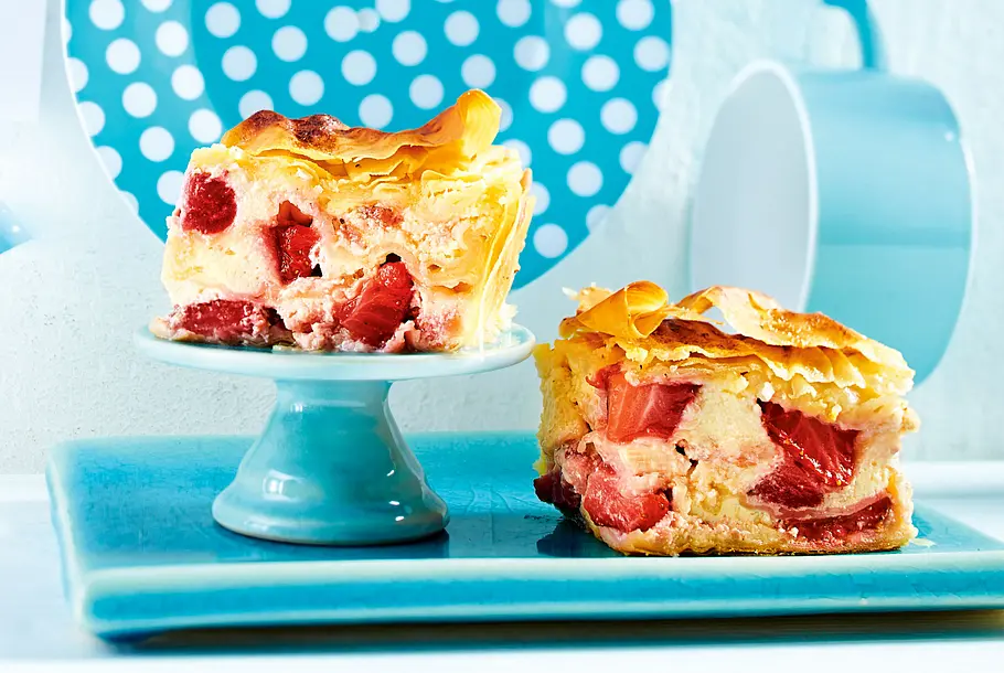 Erdbeer-Käsekuchen-Baklava Rezept