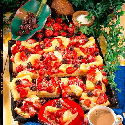 Erdbeer-Kokos-Kuchen Rezept Erdbeer-Kokos-Kuchen Rezept