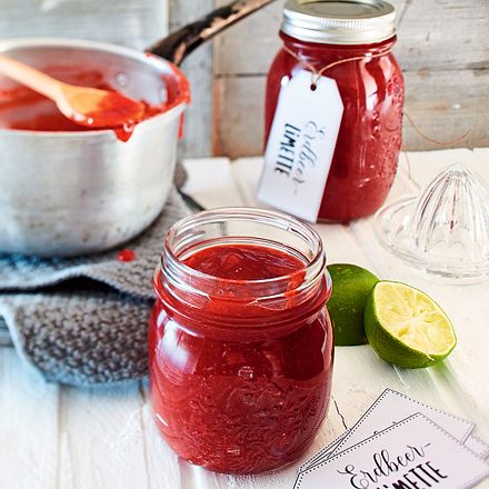 Erdbeer-Limetten-Konfitüre Rezept