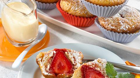 Erdbeer-Mandel-Muffins Rezept - Foto: Maass