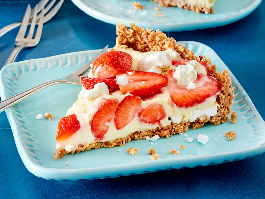 Erdbeer-Pudding-Kuchen ohne Backen Rezept