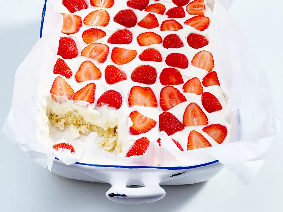 Erdbeer-Quark-Kuchen Rezept Erdbeer-Quark-Kuchen Rezept