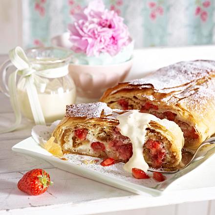 Erdbeer-Quark-Strudel Rezept