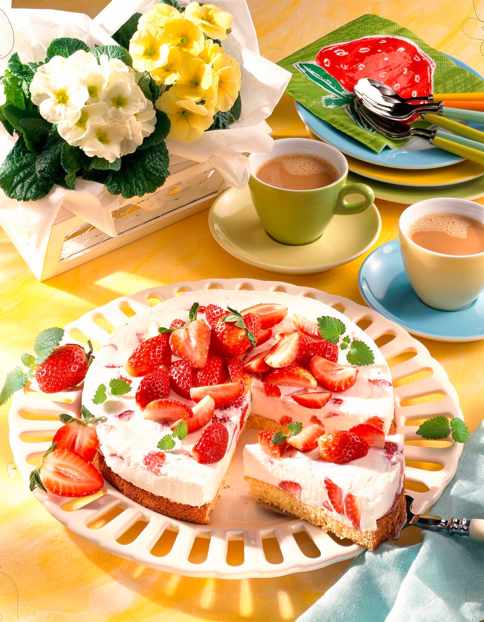 Erdbeer-Quark-Torte (Diabetiker) Rezept | LECKER