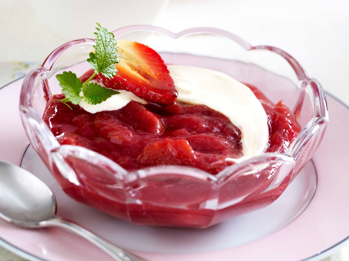 Erdbeer-Rhabarber-Kompott Rezept