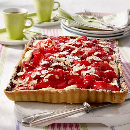 Erdbeer-Rhabarber-Tarte Rezept Erdbeer-Rhabarber-Tarte Rezept