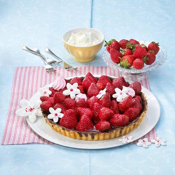 Erdbeer-Schoko-Tarte Rezept Erdbeer-Schoko-Tarte Rezept
