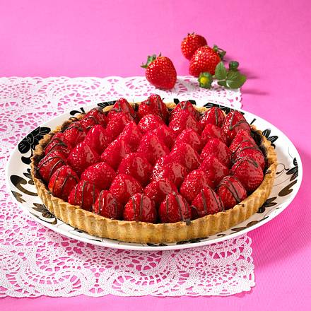 Erdbeer-Schoko-Tarte Rezept