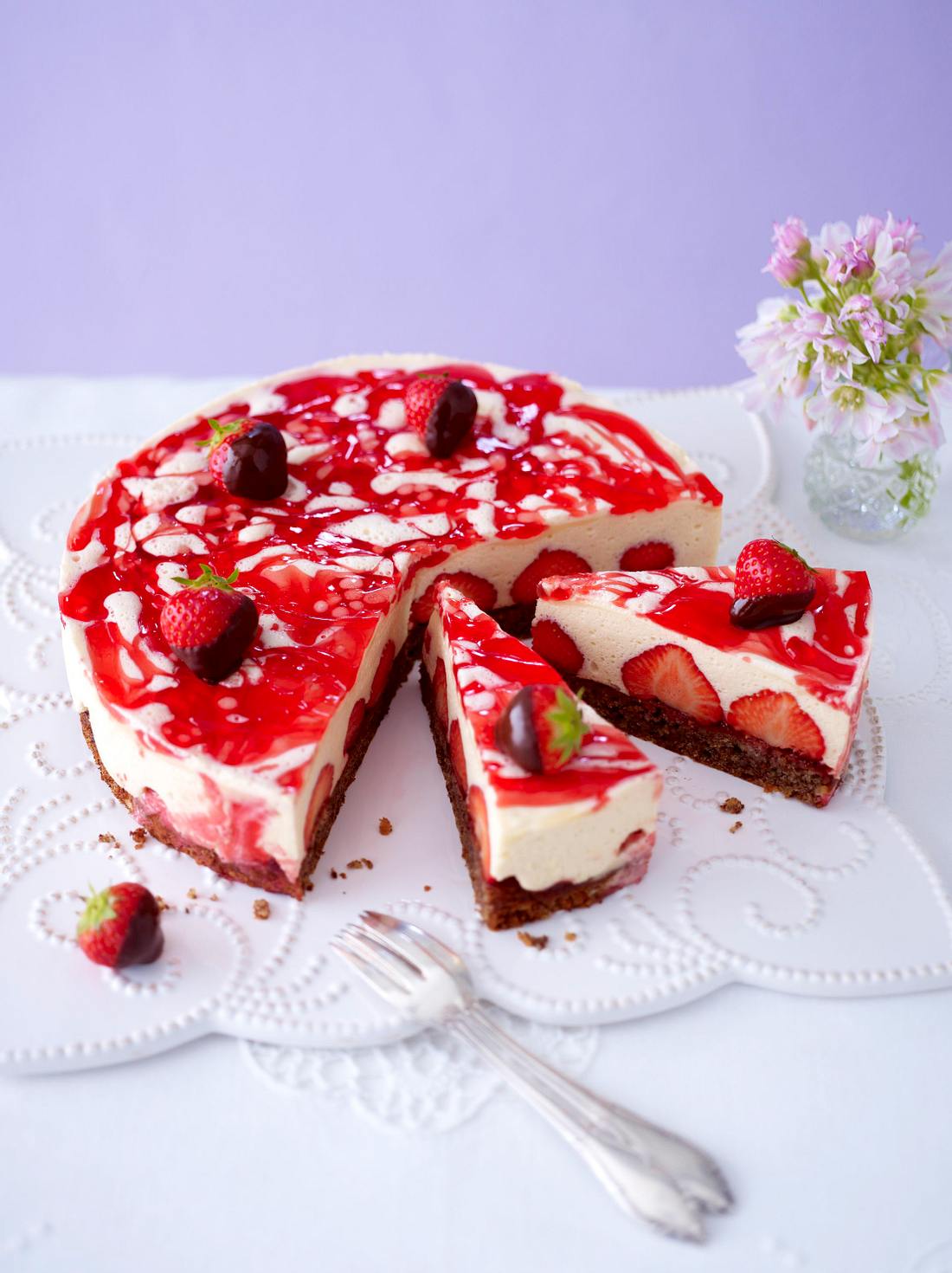 Erdbeer-Schoko-Zabaione-Torte Rezept
