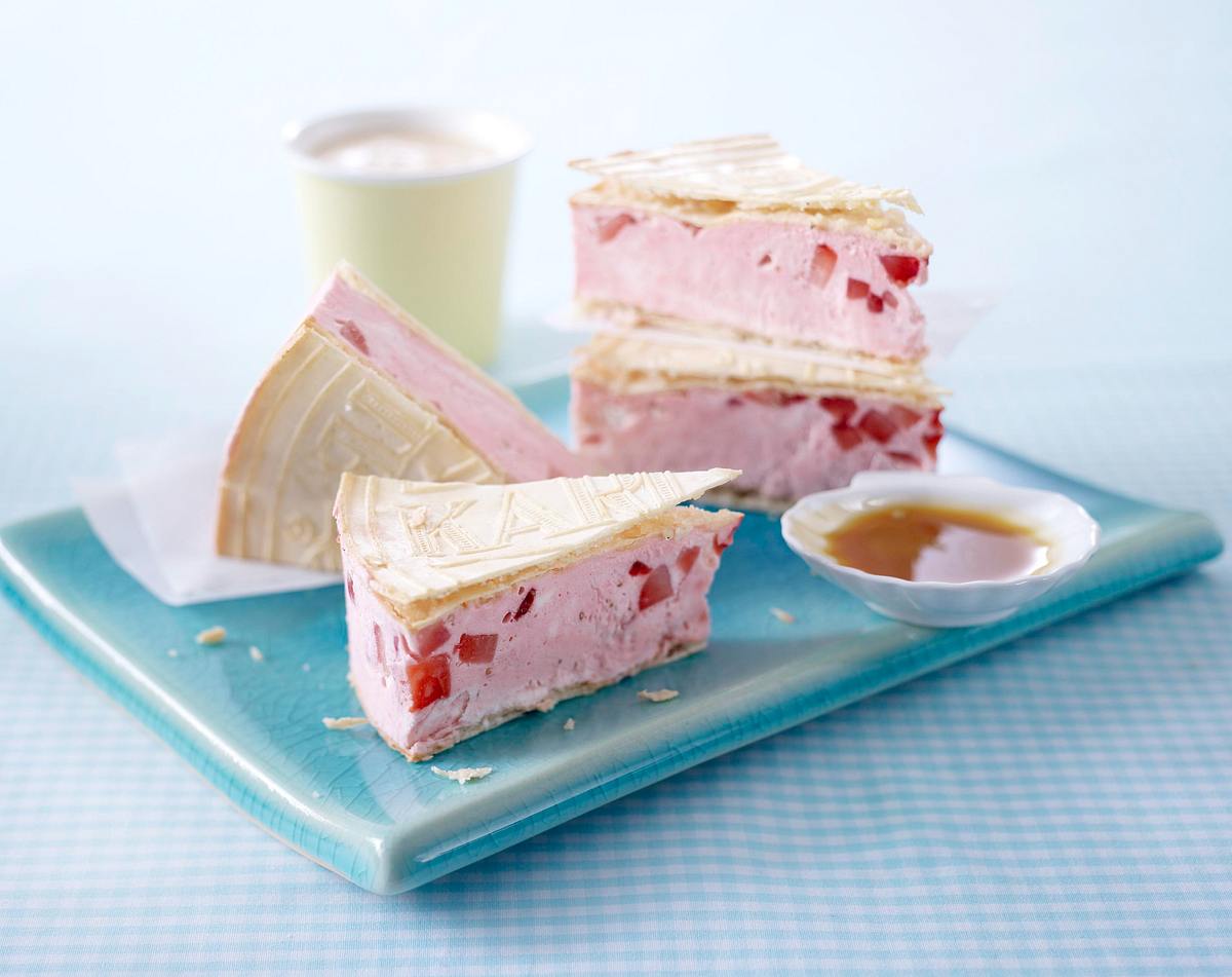 Erdbeer-Toffee-Eis-Sandwich Rezept