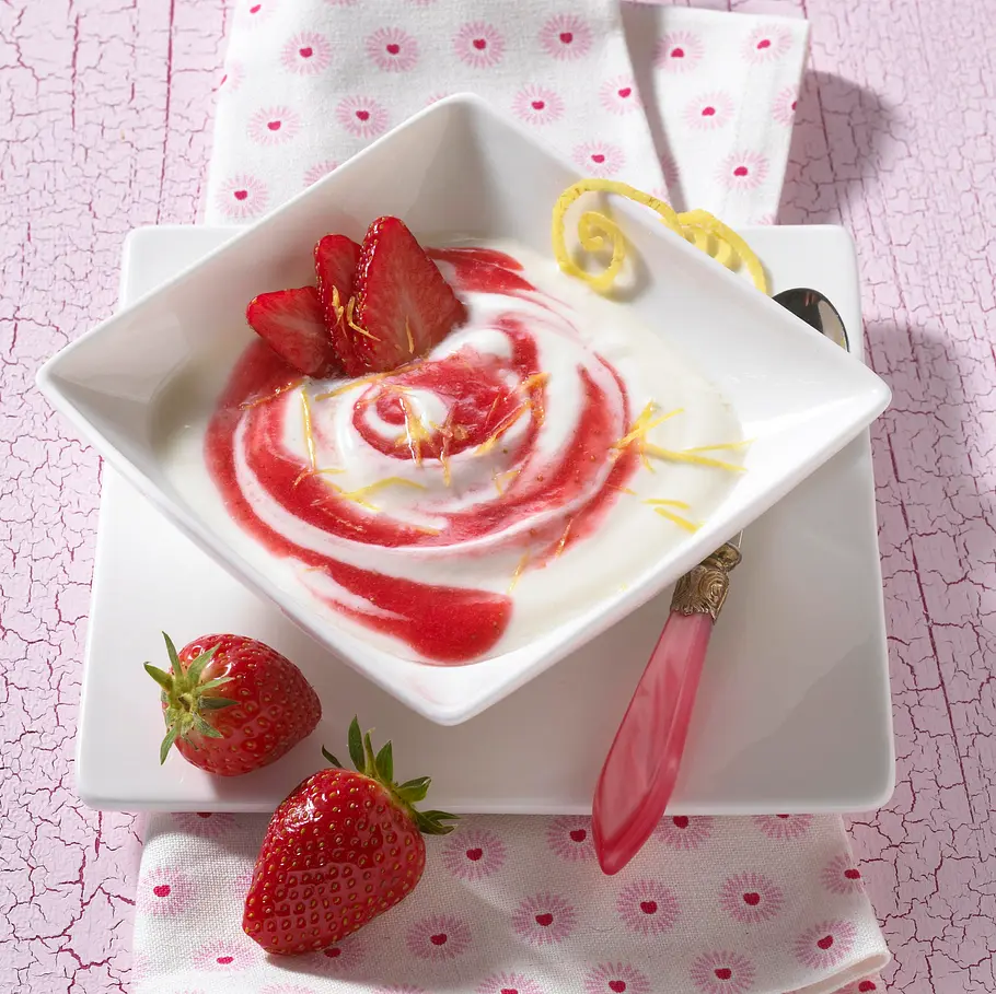 Erdbeer-Zitronen-Creme (Diät) Rezept