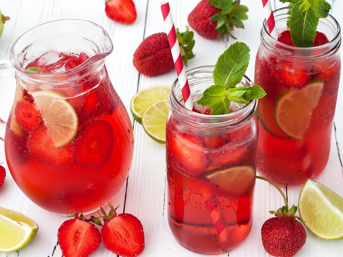 Erdbeerbowle (alkoholfrei) Rezept