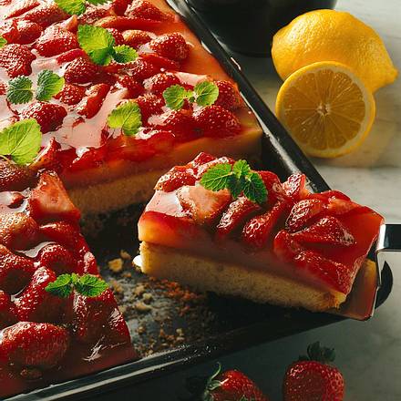 Erdbeerkuchen mit Zitronencreme Rezept