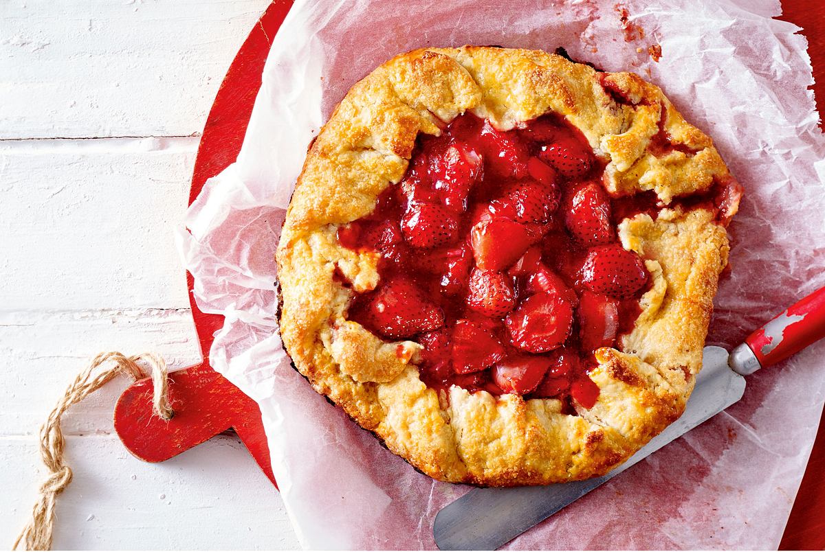 Erdbeertarte vom Blech Rezept