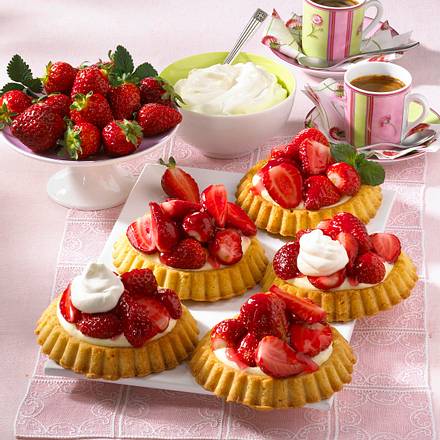 Erdbeertorteletts Rezept Erdbeertorteletts Rezept
