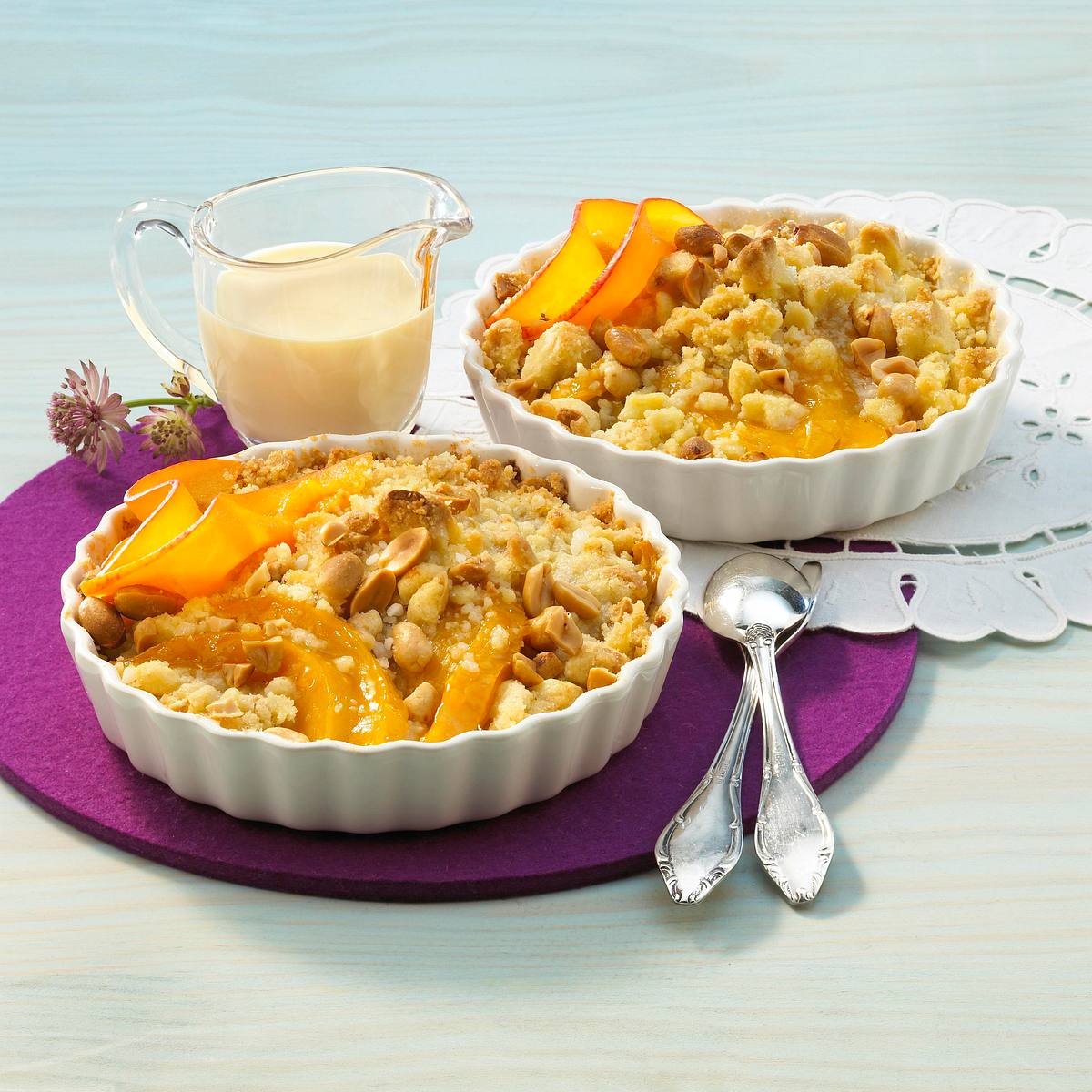 Erdnuss-Mango-Crumble Rezept