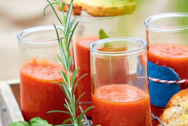 Erfrischende Gazpacho Rezept Erfrischende Gazpacho Rezept