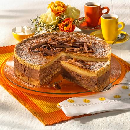 Espresso-Käsekuchen mit Schokolade Rezept Espresso-Käsekuchen mit Schokolade Rezept