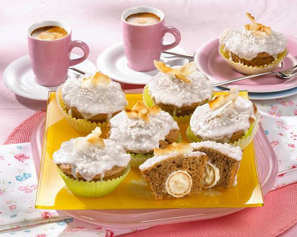 Espresso-Kokos-Muffins Rezept Espresso-Kokos-Muffins Rezept