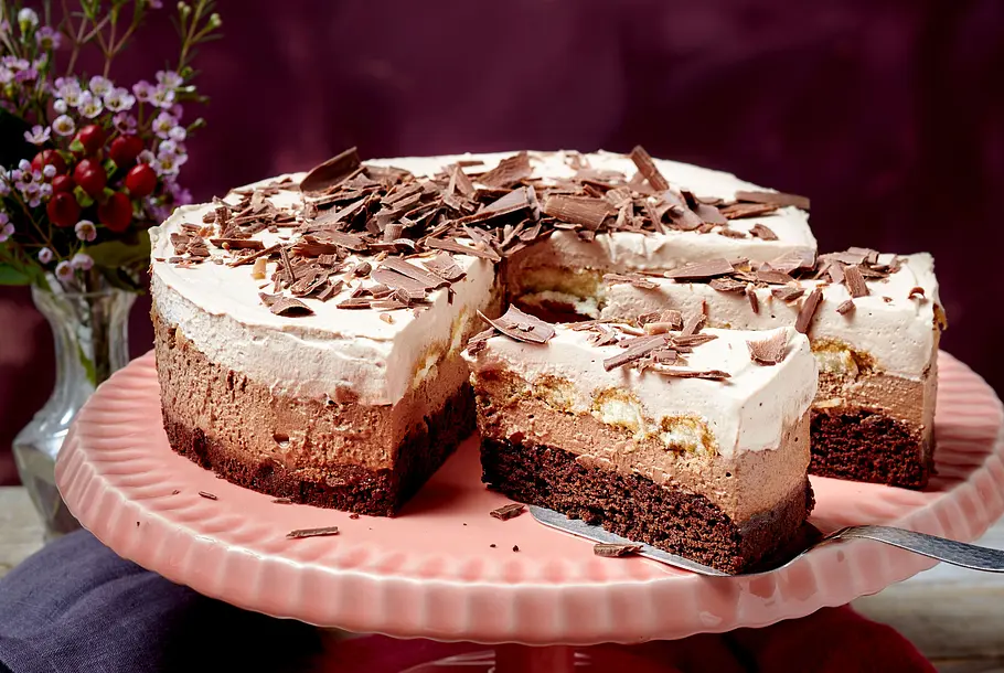 Espresso-Schokotorte mit Löffelbiskuits Rezept