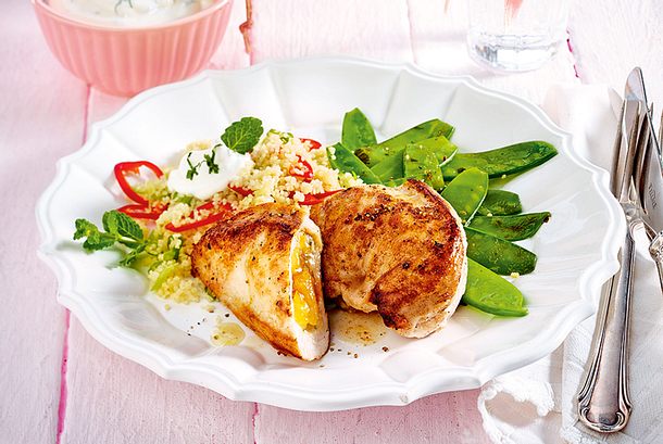 Exotisch gefülltes Hähnchenfilet Rezept Exotisch gefülltes Hähnchenfilet Rezept