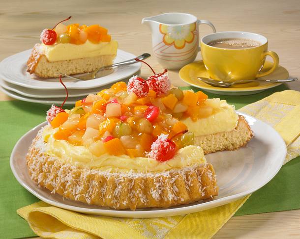 Exotische Puddingtorte Rezept Exotische Puddingtorte Rezept