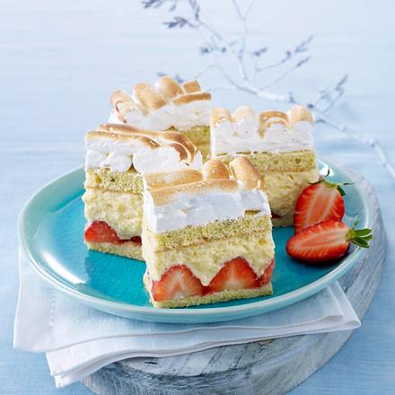 Exotische Reiscreme-Schnitten mit Erdbeeren (Konditoren Weltmeister Bernd Siefert) Rezept Exotische Reiscreme-Schnitten mit Erdbeeren (Konditoren Weltmeister Bernd Siefert) Rezept