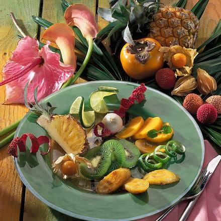 Exotischer Früchte-Teller Rezept
