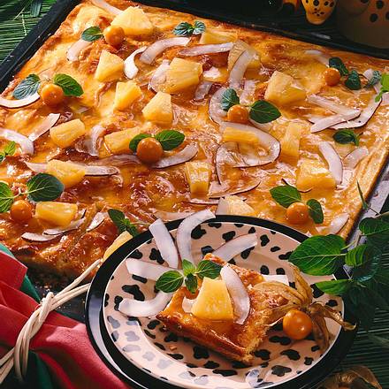 Exotischer Kokosblechkuchen Rezept