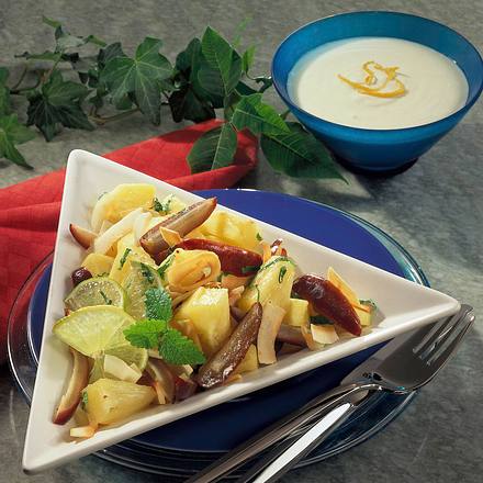 Exotischer Obstsalat Rezept Exotischer Obstsalat Rezept