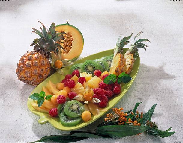 Exotischer Obstsalat Rezept Exotischer Obstsalat Rezept