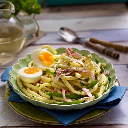 Express-Makkaroni mit Schinken und Ei Rezept