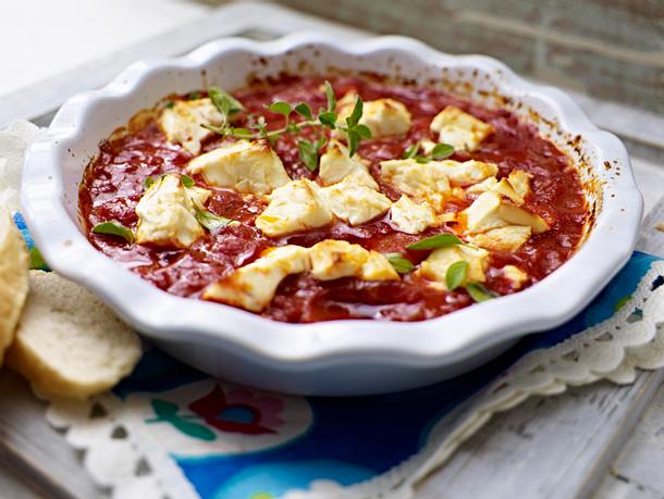 Expressauflauf mit Feta und Tomaten Rezept Expressauflauf mit Feta und Tomaten Rezept