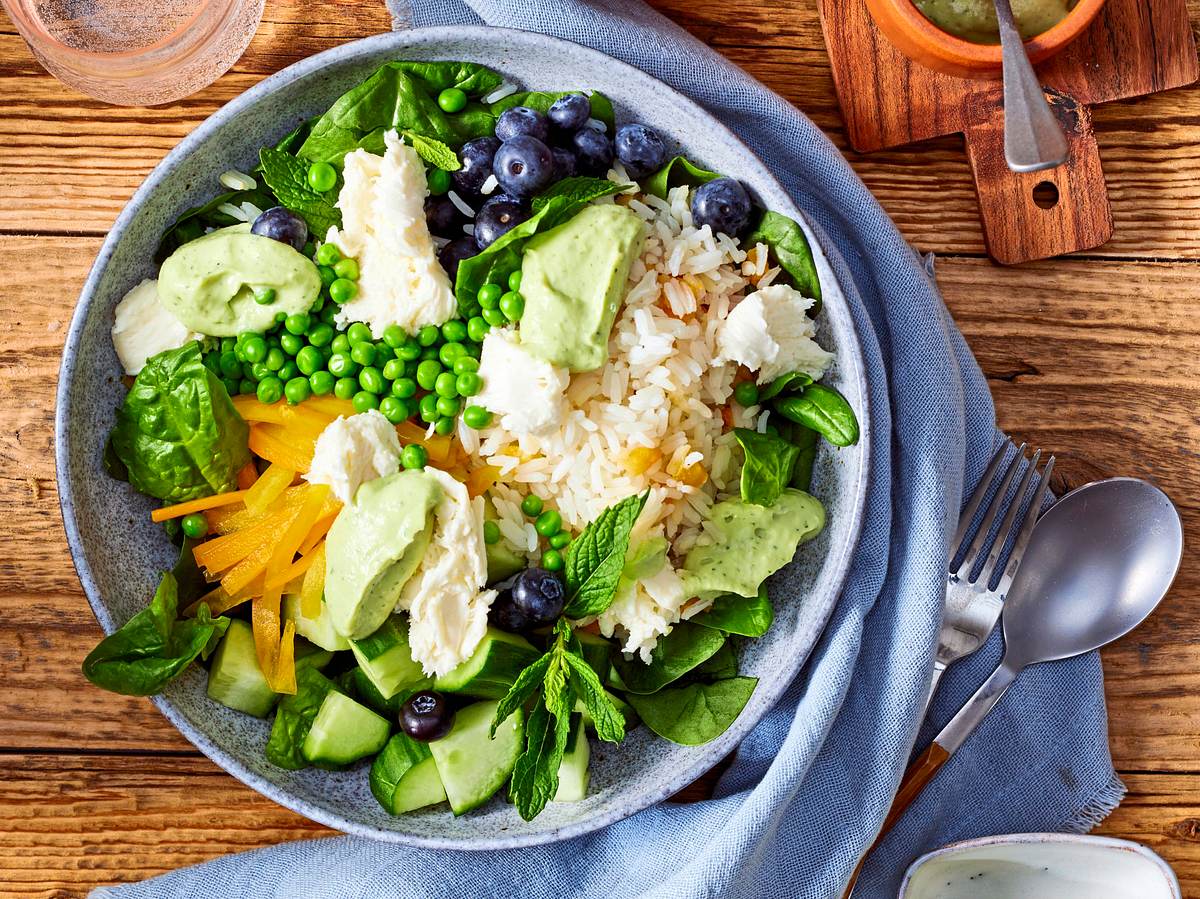 Gemüsebowl mit Aprikosenreis Rezept