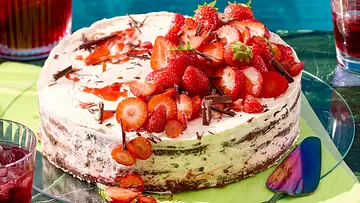 Strawberry-Stracciatella-Cake Rezept - Foto: LECKER @ Bauer Media Group Strawberry-Stracciatella-Cake Rezept - Foto: LECKER @ Bauer Media Group
