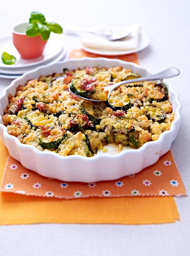 Zucchini-crumble Rezept
