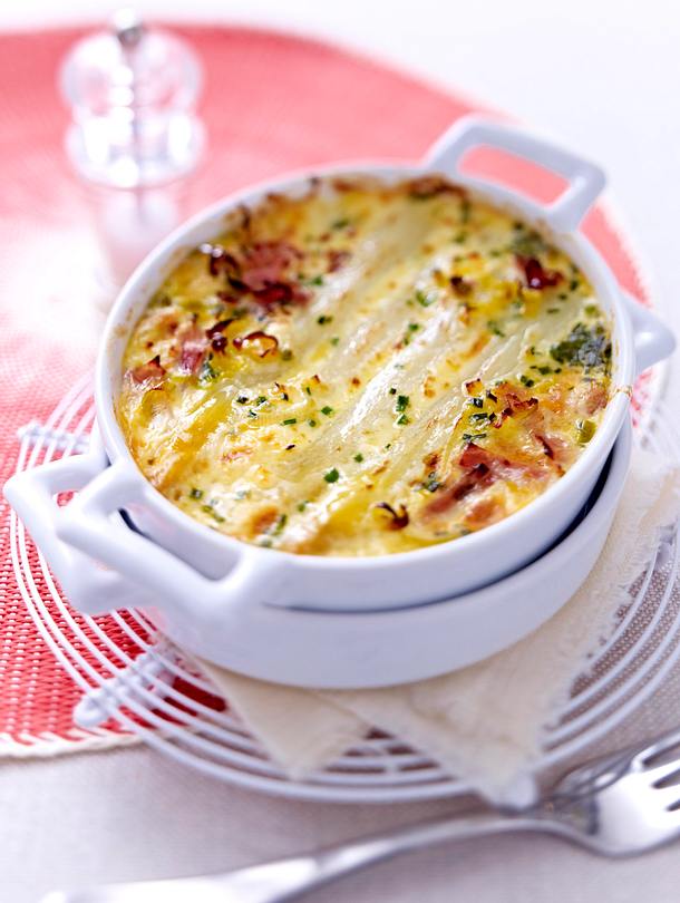 Clafoutis aux asperges blanches Rezept