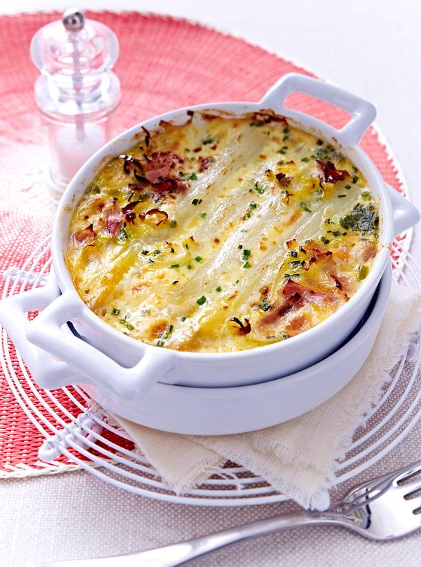 Clafoutis aux asperges blanches Rezept