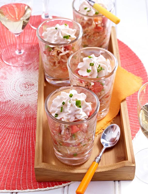 Crabe aux agrumes, nuage de tarama Rezept Crabe aux agrumes, nuage de tarama Rezept