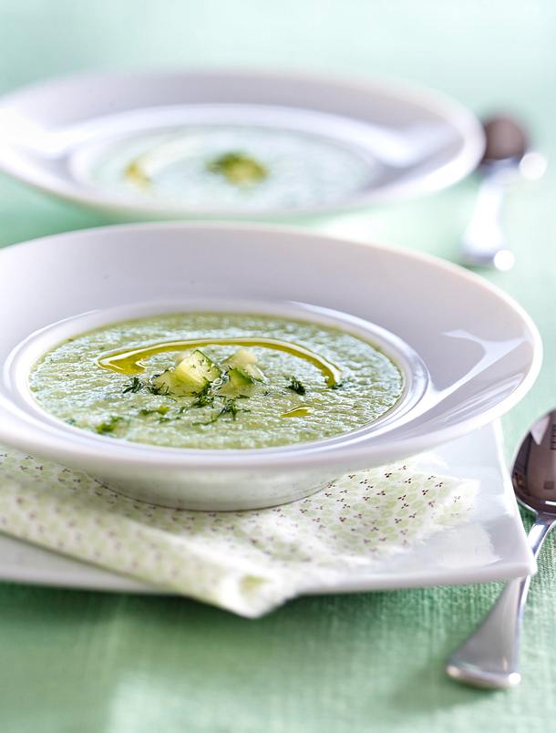 Soupe froide de concombre Rezept Soupe froide de concombre Rezept