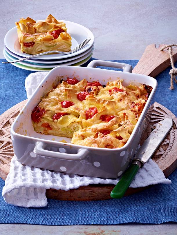 Nudelschnitten mit Kirschtomaten Rezept Nudelschnitten mit Kirschtomaten Rezept