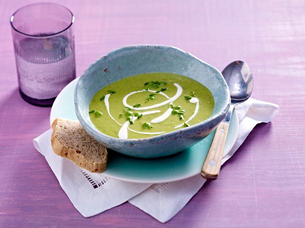 Erbsenschaumsuppe Rezept Erbsenschaumsuppe Rezept