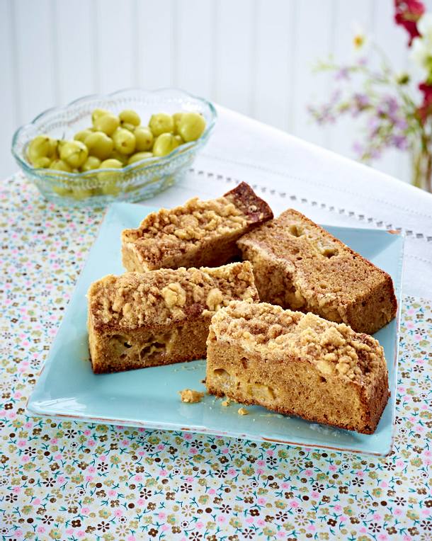 Gooseberry crumble cake Rezept